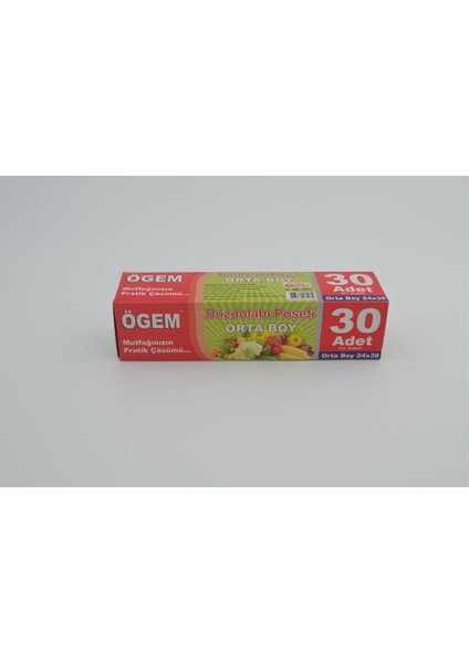 Buzdolabı Poşeti Orta Boy 1 Koli 50 Paket