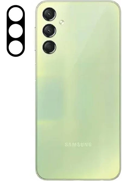 Samsung Galaxy A24 Uyumlu Kamera Lens Koruyucu Tam Kaplayan Kavisli Kamera Lens Koruyucu