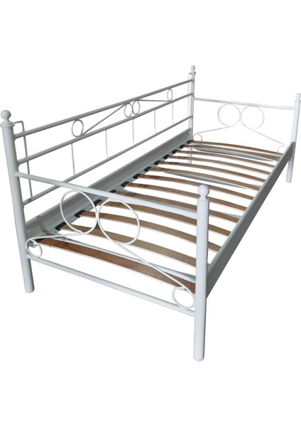 Maze Daybed Tek Kişilik Karyola 90 x 200 cm Beyaz