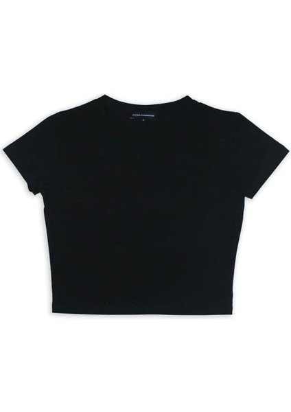 Düz Siyah Crop fiyatları