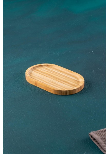 Bambu Oval Sunum Tabak 20 cm