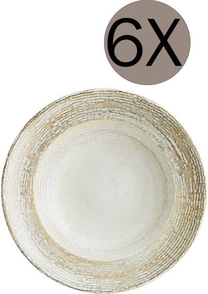 Patera Gourmet Çukur Tabak 27 cm 400 cc 6'lı