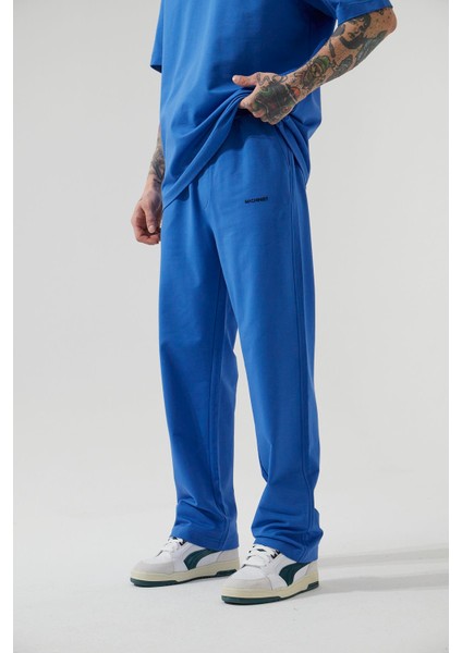 Relaxed Basıc Baggy Eşofman Altı Açık Mavi