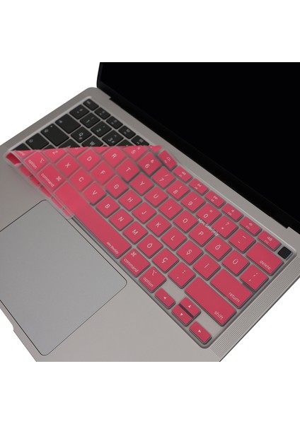 Macbook Air M1 Klavye Kılıfı US-TR Baskı A2179 A2337 ile Uyumlu