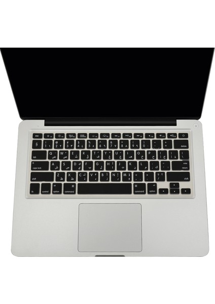 Arapça Klavye Macbook Air Pro Klavye Koruyucu UStip (ESKİ USB'Lİ MODEL 2008/2017) ile Uyumlu