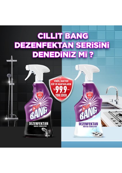 Cillit Bang Dezenfektan Mutfak Temizleyici Yağ ve Kir Sökücü Sprey 750 ml