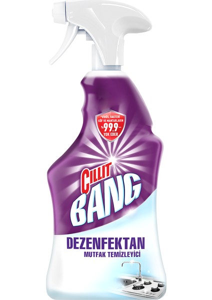 Cillit Bang Dezenfektan Mutfak Temizleyici Yağ ve Kir Sökücü Sprey 750 ml