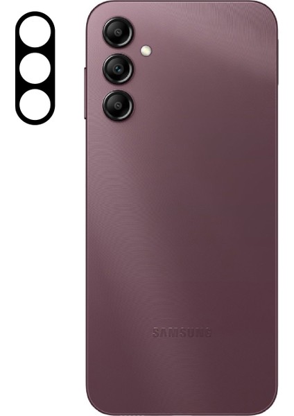 Samsung Galaxy A24 Kamera Lens Koruyucu 3D Kavisli Kenar Siyah Kamera Camı