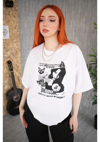 Beyaz Unisex Yukahouse Tişört modelleri