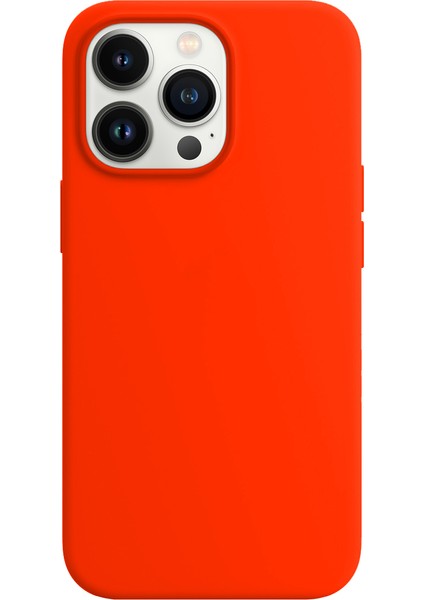 iPhone 14 Pro Max Rubber S Kılıf Neon Orange