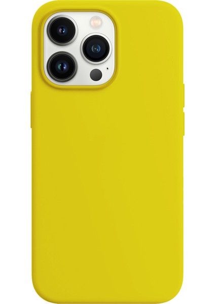 iPhone 14 Pro Max Rubber S Kılıf Yellow