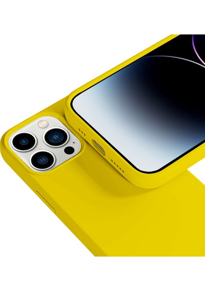 iPhone 14 Pro Max Rubber S Kılıf Yellow