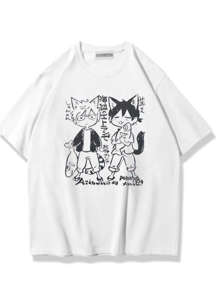 Hashimoto Shun And Chihana Mio Oversize (Unisex) T-Shirt