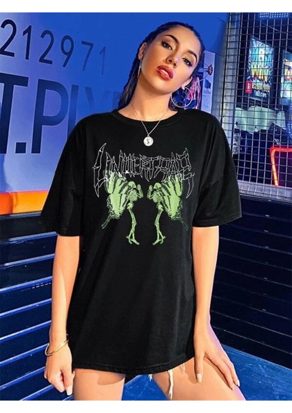 Harajuku Retro Gothic Butterfly Oversize T-Shirt fiyatları
