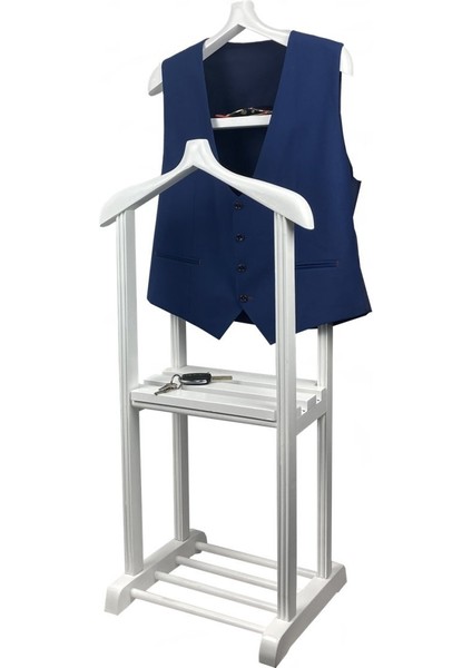 Kadima Ticaret Ahşap Çift Tepeli Dilsiz Uşak Beyaz Sehpalı fırsatları