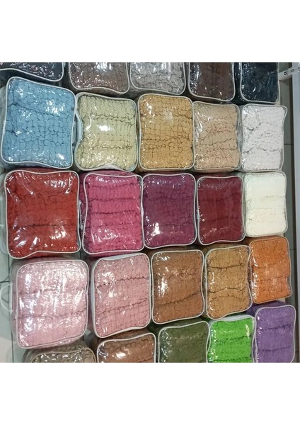 Sandalye Kılıfı Likralı Bürümcük Etekli Lastikli Yıkanabilir Sandalye Örtüsü 6 Adet Burumcuk Naturel fırsatları