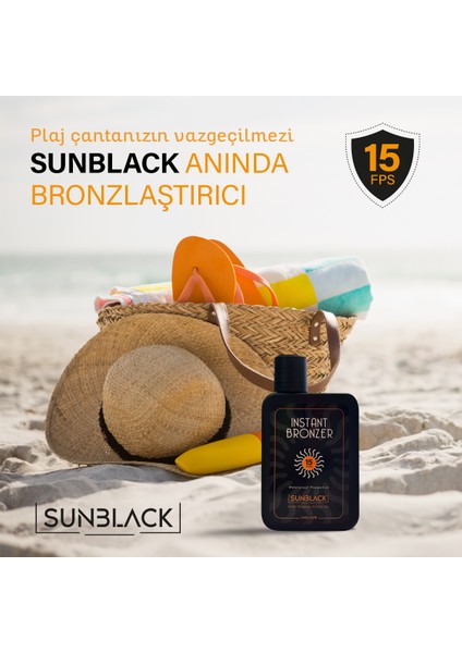 İnstant Sunblack Yoğun Bronzlaştırıcı Yağ SPF 15