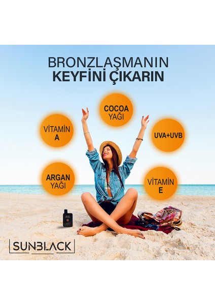 İnstant Sunblack Yoğun Bronzlaştırıcı Yağ SPF 15