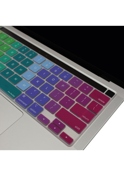 Macbook Pro Klavye Kılıfı 13inç M1-M2 US(ABD) İngilizce A2338 2289 2251 A2141 Uyumlu Dazzle