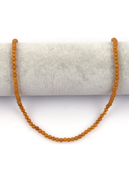 Koyu Sarı Renkli Akik Doğal Taş Dizi 4 mm Küre Kesim fiyatları