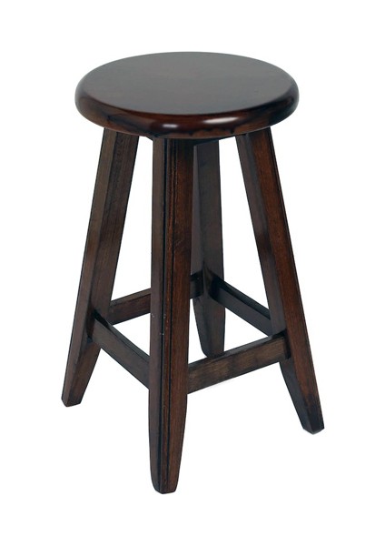 Yuvarlak Tabure Ceviz Renk 70 cm (Yükseklik)