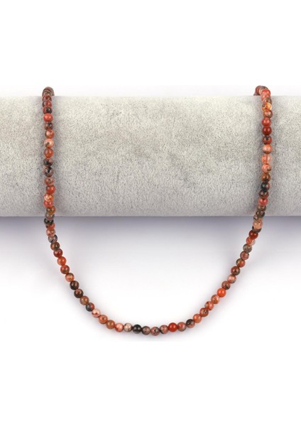 Kiremit Renkli Akik Doğal Taş Dizi 4 mm Küre Kesim fiyatları