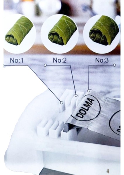 3 Kademeli Pratik Yaprak Sarma Makinesi Kolay Yaprak Sarma Aparatı