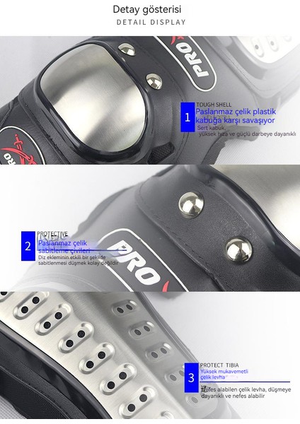 Motosiklet Için Koruyucu Dizlik - Siyah (Yurt Dışından) fırsatları