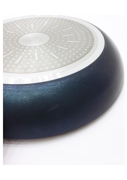 Teflon Tava 2'li İndüksiyon Tabanlı Lacivert 24+28 cm