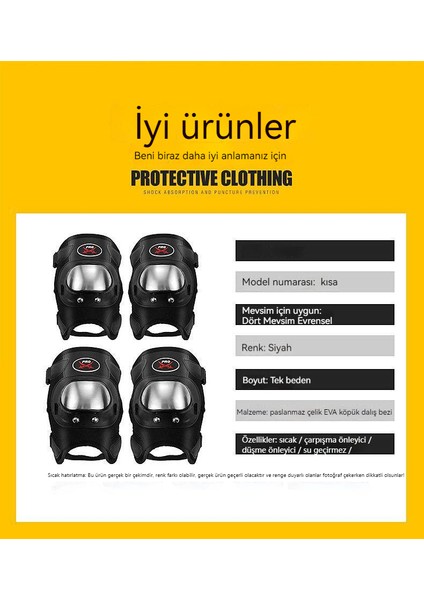 Motosiklet Için Koruyucu Dizlik - Siyah (Yurt Dışından) indirimleri