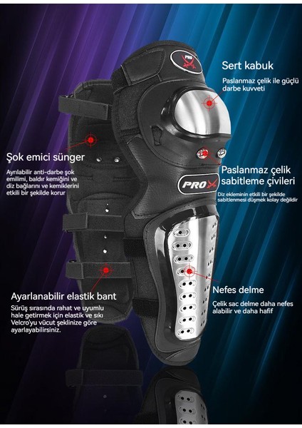 Motosiklet Için Koruyucu Dizlik - Siyah (Yurt Dışından) modelleri