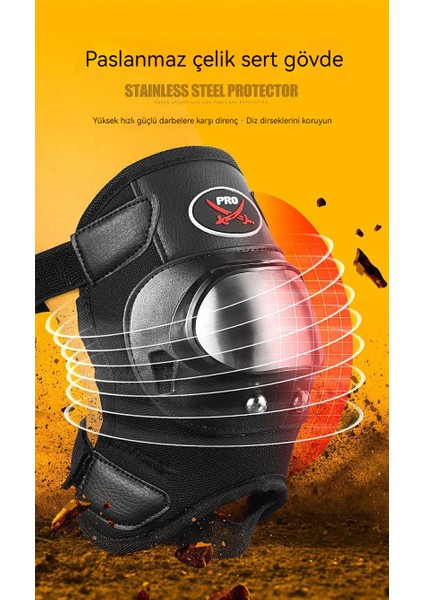 Motosiklet Için Koruyucu Dizlik - Siyah (Yurt Dışından) fırsatları