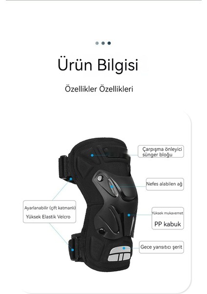 Motosiklet Için Koruyucu Dizlik - Siyah (Yurt Dışından) fiyatları
