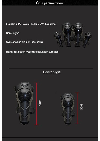 Motosiklet Için Koruyucu Dizlik - Siyah (Yurt Dışından) modelleri