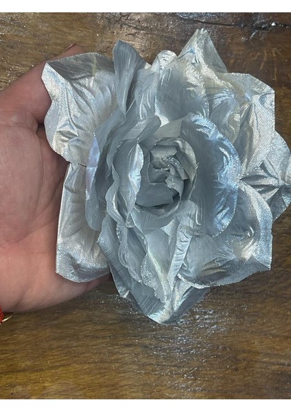 19X14 cm Gümüş Gri Renk Broş
