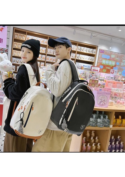 Yeni Unisex Sırt Çantası Ins Tarzı Seyahat Sırt Çantası Gündelik Okul Çantası Trendi Basit Büyük Kapasiteli Düz Renk Moda Okul Sırt Çantası (Yurt Dışından) modelleri