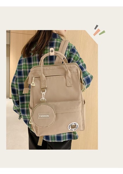 Yeni Unisex Sırt Çantası Büyük Kapasiteli Ins Japon Okul Çantası Rahat Kişilik Yakışıklı Kore Gelgit Okul Sırt Çantası (Yurt Dışından) fiyatları