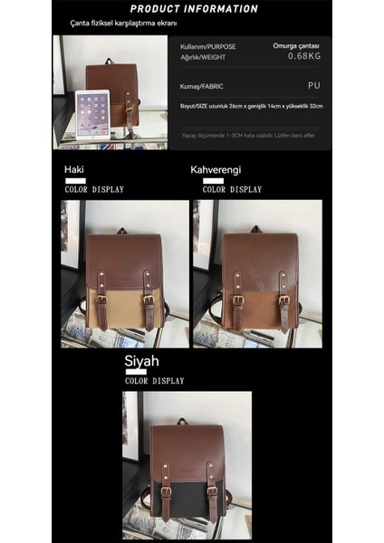 Yeni Unisex Sırt Çantası Ins Vintage Sense Okul Çantası Kampüsünün Kore Versiyonu Mori Retro Tüm Maç Büyük Kapasiteli Okul Sırt Çantası (Yurt Dışından)