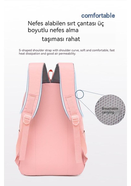Zethus Yeni Unisex Moda Büyük Kapasiteli Sırt Çantası Su Geçirmez Kişilik Tatlı ve Sevimli Okul Çantası Rahat Trend Okul Sırt Çantası (Yurt Dışından) modelleri
