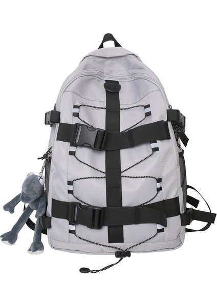 Yeni Unisex Sırt Çantası Seyahat Hip-Hop Moda Marka Fonksiyonel Kaykay Çantası Büyük Kapasiteli Serin Spor Sırt Çantası Kişilik Yakışıklı Okul Sırt Çantası (Yurt Dışından)