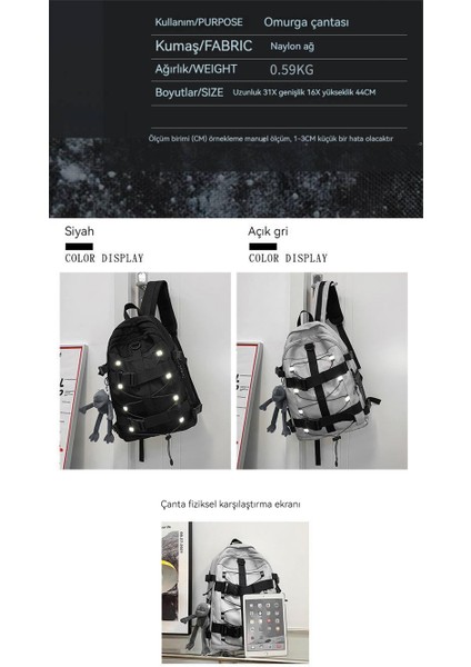 Yeni Unisex Sırt Çantası Seyahat Hip-Hop Moda Marka Fonksiyonel Kaykay Çantası Büyük Kapasiteli Serin Spor Sırt Çantası Kişilik Yakışıklı Okul Sırt Çantası (Yurt Dışından) fırsatları