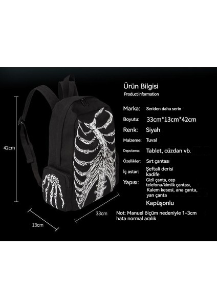 Yeni Unisex Sırt Çantası Baskılı Okul Çantası Trendi Avrupa ve Amerikan Kanvas Çanta Kafatası Kişilik Serin Okul Sırt Çantası (Yurt Dışından) indirimleri