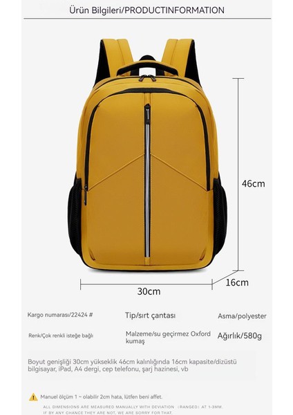 Yeni Unisex Sırt Çantası Saf Renk Rahat Sırt Çantası Kore Versiyonu Büyük Kapasiteli Pratik Sırt Çantası Seyahat Sırt Çantası Basit Moda Kolej ve Ortaokul Öğrencileri Okul Sırt Çantası (Yurt Dışından) fiyatları