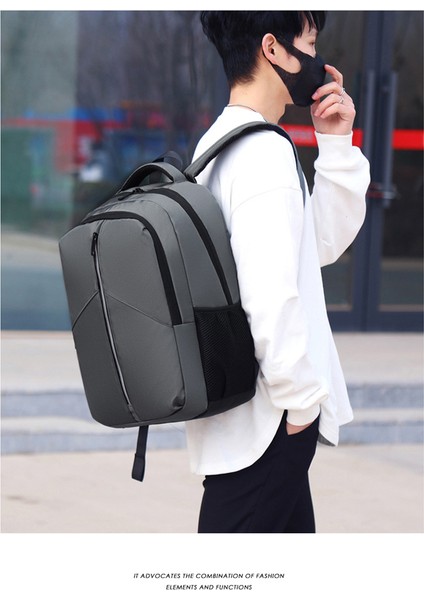Yeni Unisex Sırt Çantası Saf Renk Rahat Sırt Çantası Kore Versiyonu Büyük Kapasiteli Pratik Sırt Çantası Seyahat Sırt Çantası Basit Moda Kolej ve Ortaokul Öğrencileri Okul Sırt Çantası (Yurt Dışından) fırsatları