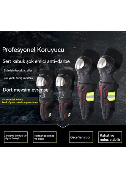 Motosiklet Için Koruyucu Dizlik - Siyah (Yurt Dışından)