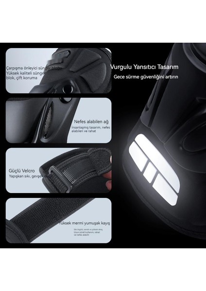 Motosiklet Için Koruyucu Dizlik - Siyah (Yurt Dışından) fiyatları