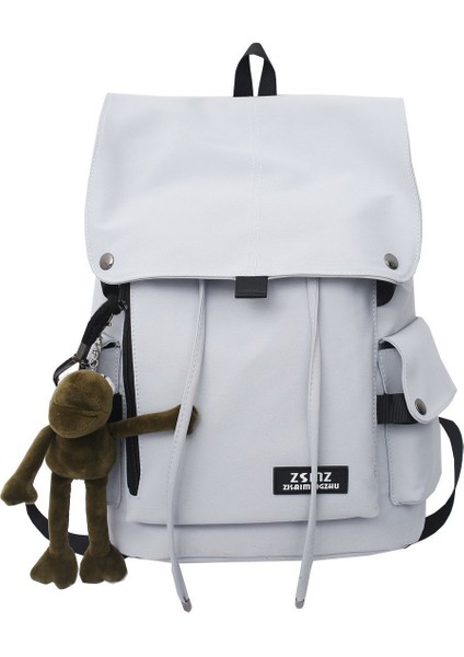 Yeni Unisex Sırt Çantası Trendy Serin Omuzdan Askili Çanta Kore Versiyonu Büyük Kapasiteli Okul Çantası Açık Su Geçirmez Takım Çift Sırt Çantası (Yurt Dışından)