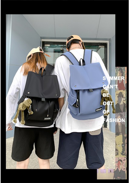 Yeni Unisex Sırt Çantası Trendy Serin Omuzdan Askili Çanta Kore Versiyonu Büyük Kapasiteli Okul Çantası Açık Su Geçirmez Takım Çift Sırt Çantası (Yurt Dışından) modelleri