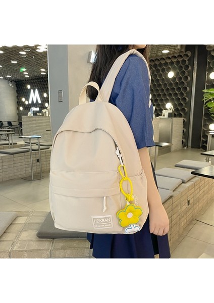 Yeni Pratik Sırt Çantası Sevimli Kız Okul Çantası Çok Yönlü Basit Moda Serin Tatlı Okul Çantası (Yurt Dışından)