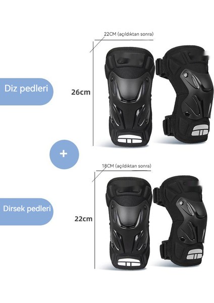 Motosiklet Için Koruyucu Dizlik - Siyah (Yurt Dışından)